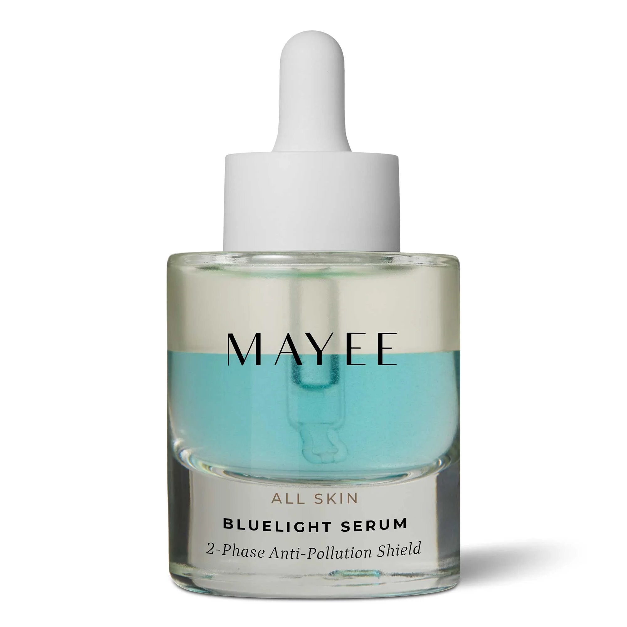 MAYEE Bluelight Serum - Beschermend 3-fasen serum - 30 ml heavy transparant glas met wit pipet mayee bluelight serum - MAY0010