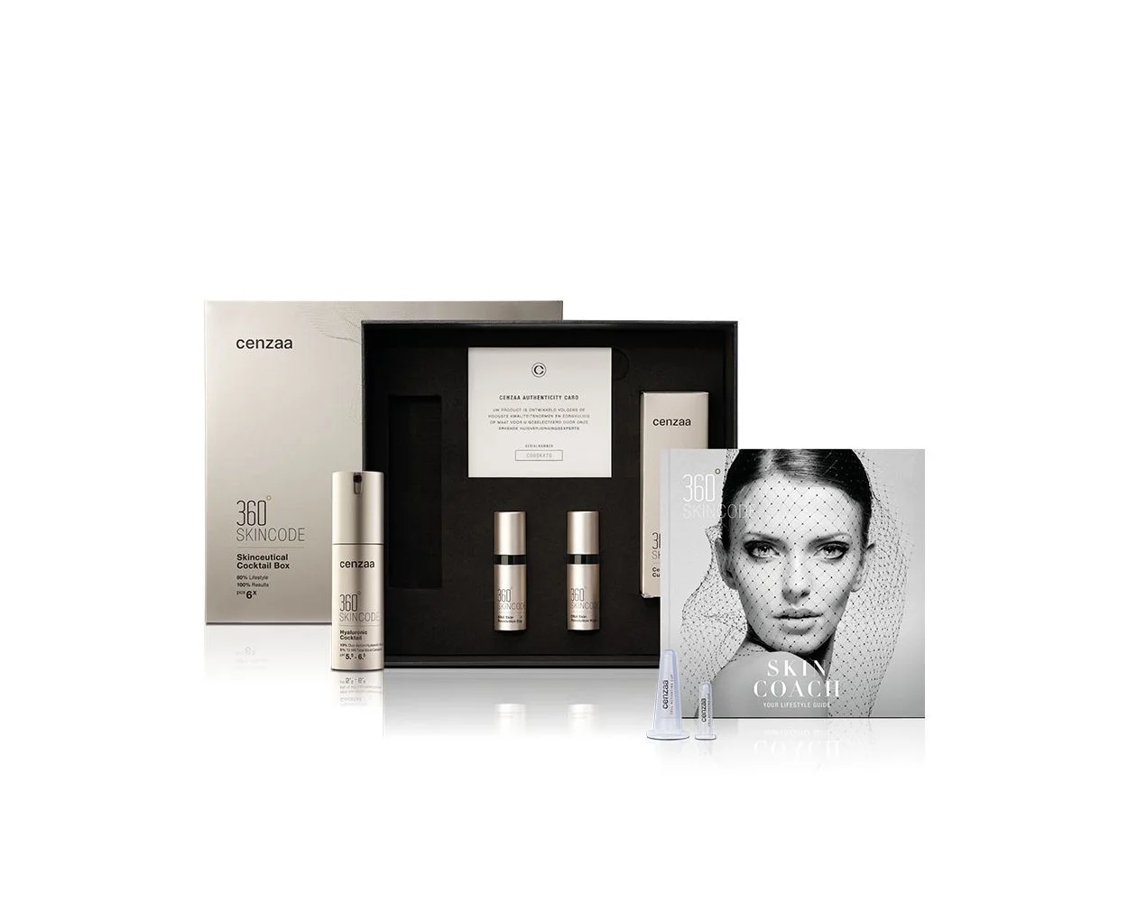 Cenzaa 360 SkinCode Hyaluronic Cocktail Box - Cenzaa c1672 360skincode hyaluroniccocktailbox3 - CEN0053
