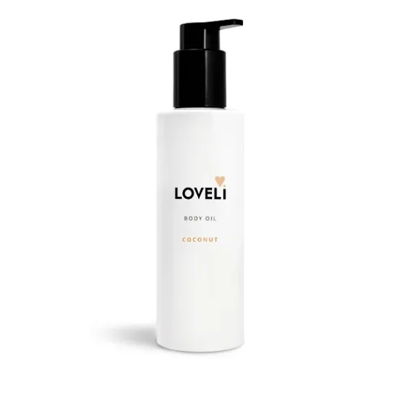 Loveli Body oil Coconut - Loveli body oil coconut 200ml 600x600 20220318 - LOV0076