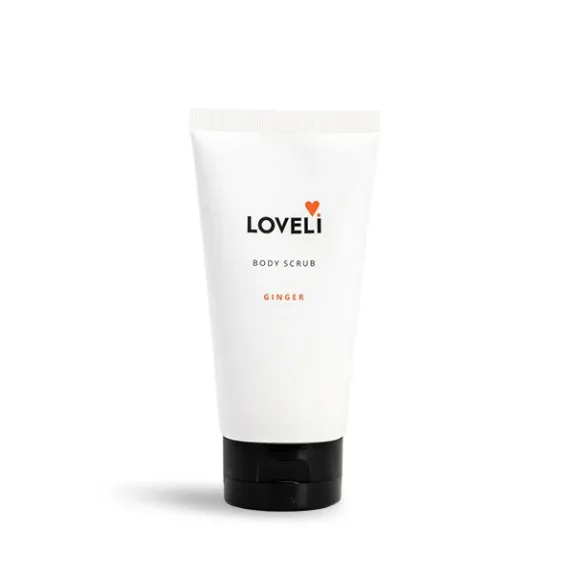 Loveli Body scrub Ginger - Loveli bodyscrub ginger 150ml 600x600 - LOV0085